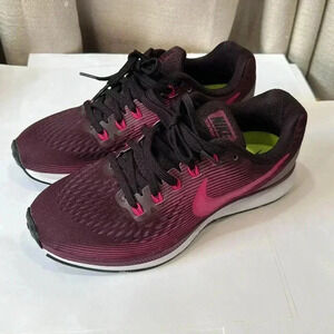 Nike Zoom Pegasus 34 Pink Purple Wine sneakers size 7.5